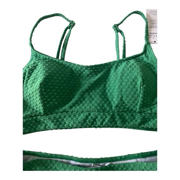 NWT-CUPSHE-TWO PIECE TEXTURED SWIMSUIT-SIZE SMALL - Picture 5 of 8